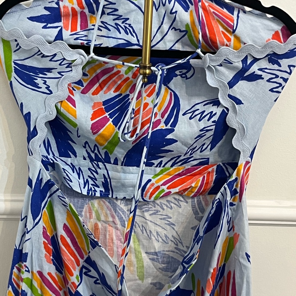 Farm Rio dress. Halter neck line. Size XL. $118 shipped - Picture 3 of 4
